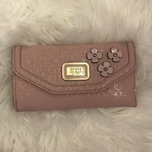 Trifold guess blossom wallet